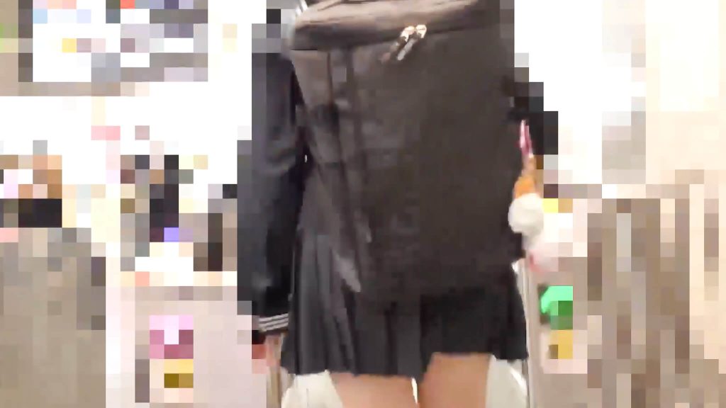 改札、紺長袖セーラー青リボンちゃん029｜y029｜ゆず故障