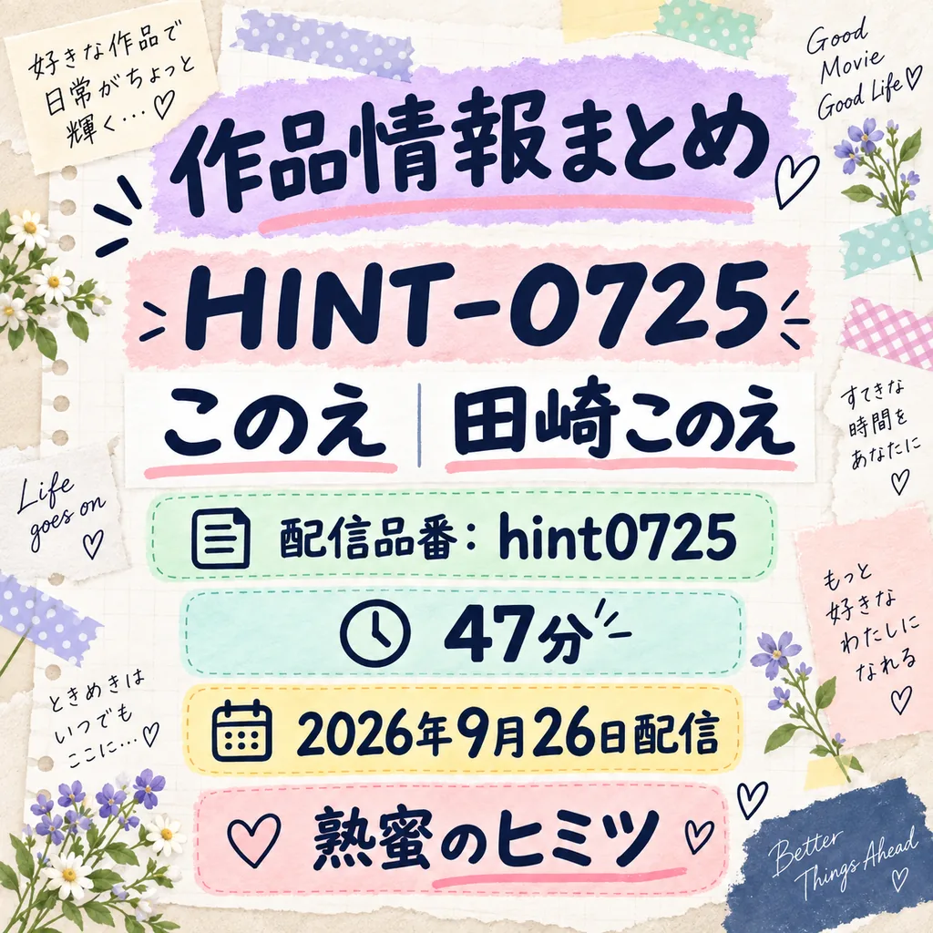 HINT-0725 このえ 田崎このえ 作品情報まとめ