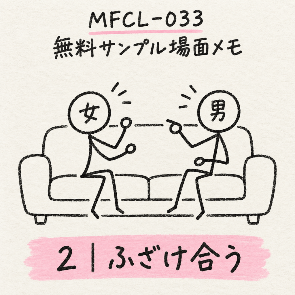 MFCL-033 無料サンプル場面メモ ソファで会話