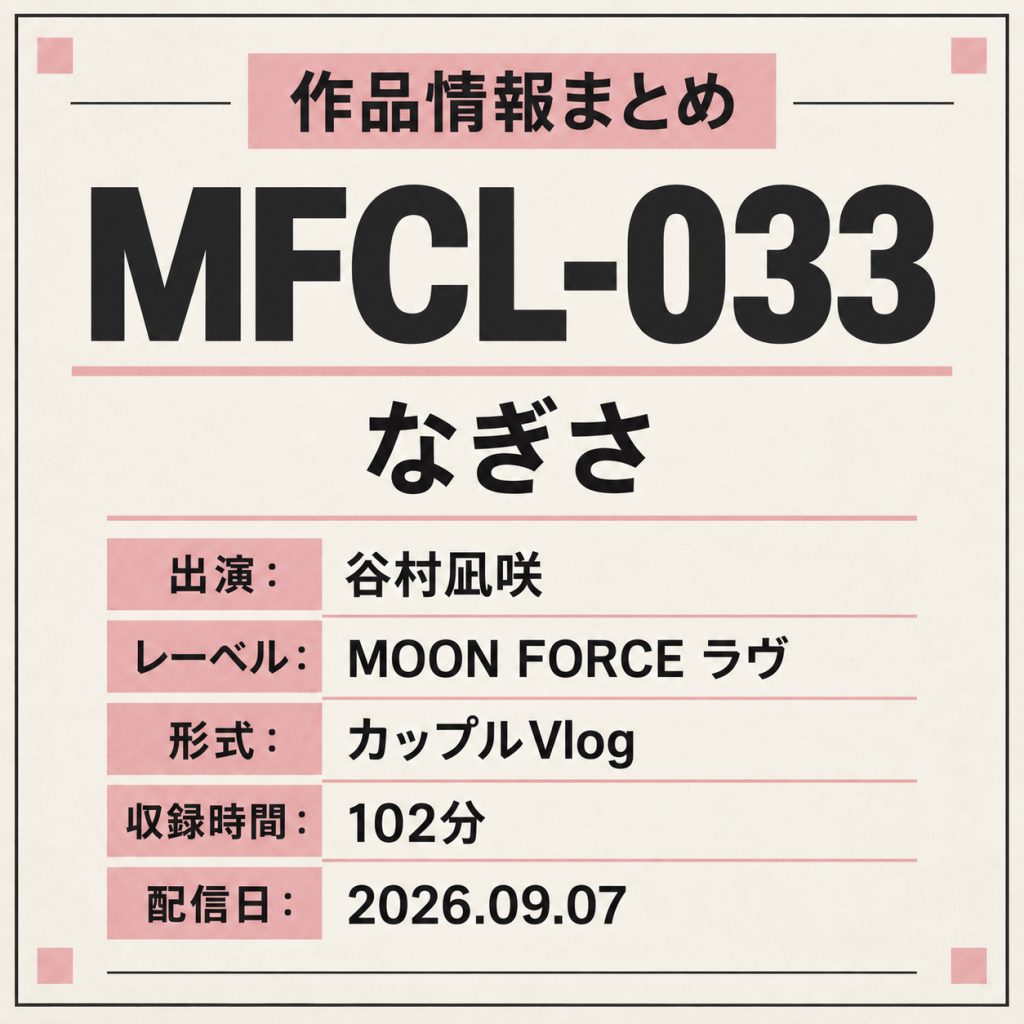 MFCL-033 なぎさ 谷村凪咲 作品情報まとめ