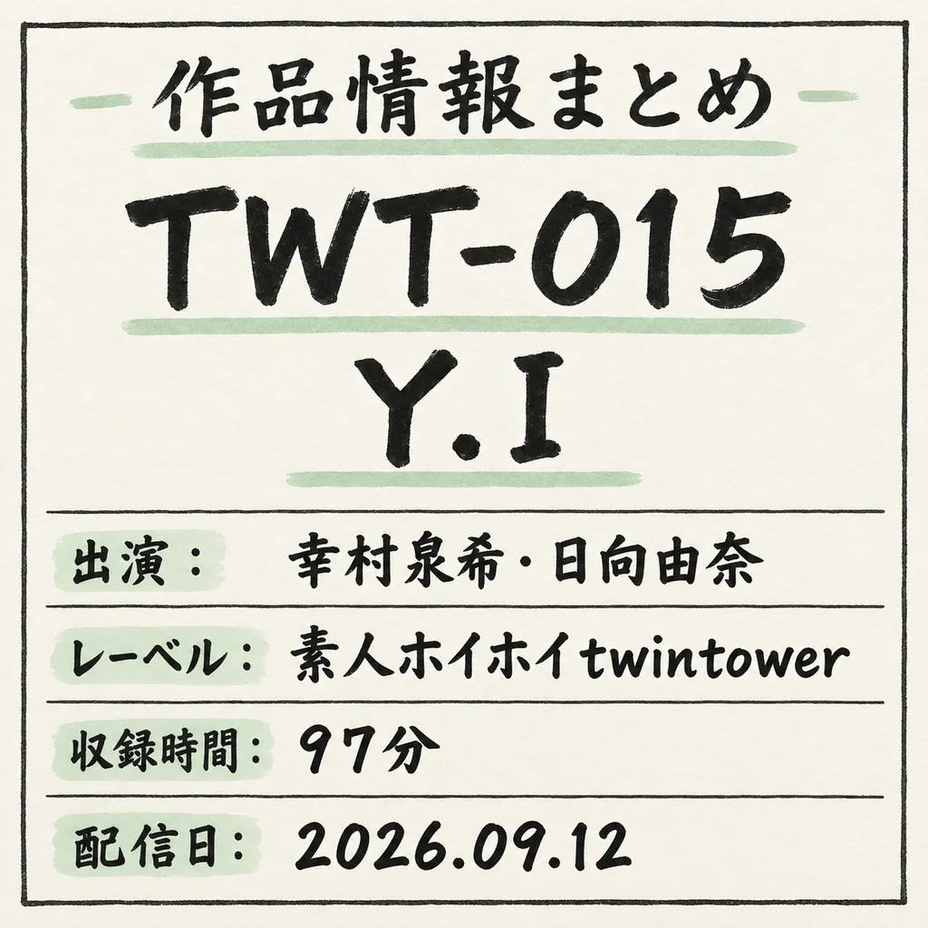 TWT-015 Y.I 幸村泉希 日向由奈 作品情報まとめ
